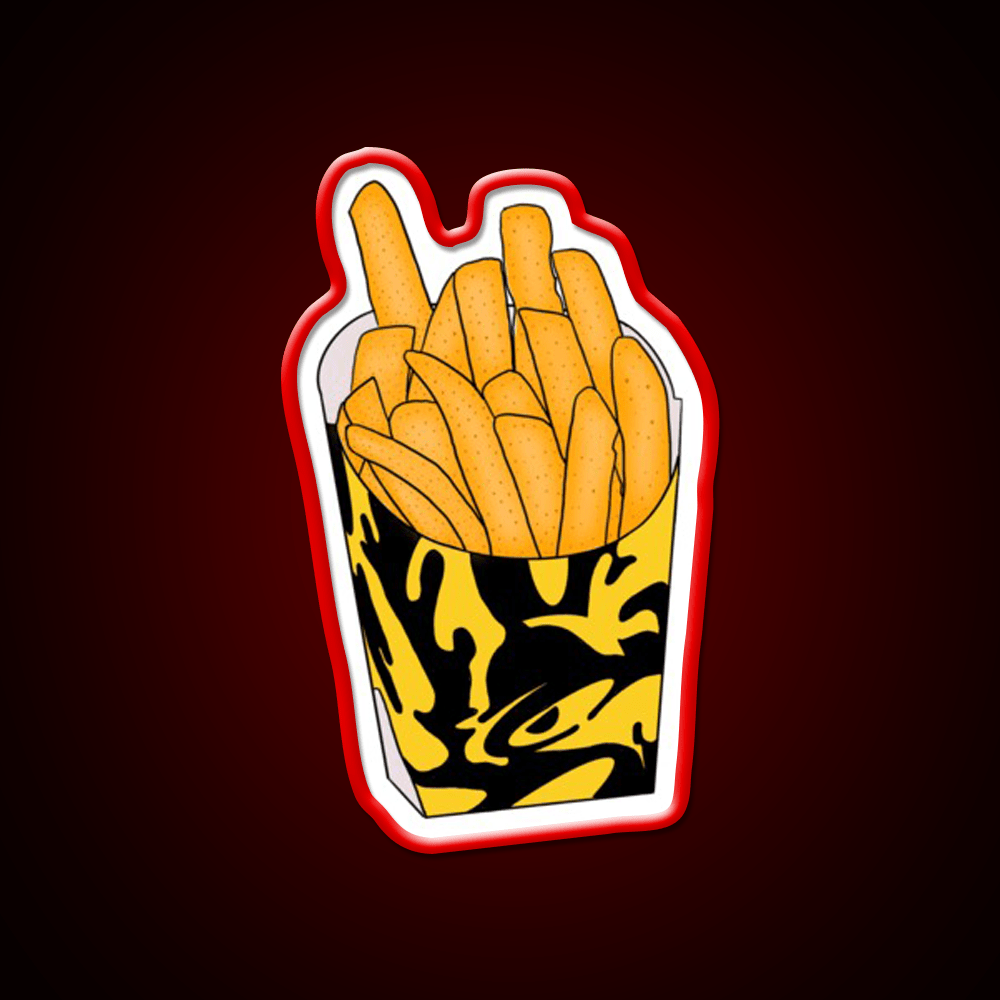 Nacho Fries Fast Food Led Neon Sign For Burger Place Rgb Color - Shineneon