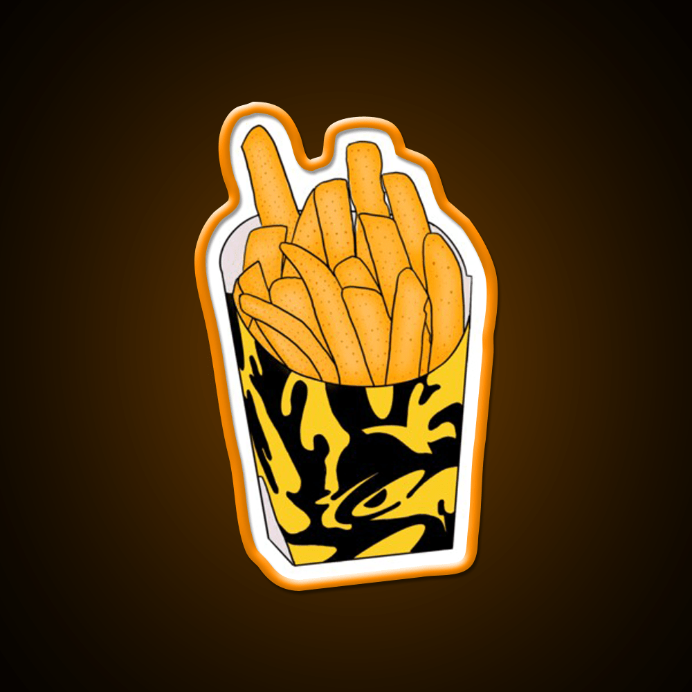 Nacho Fries Fast Food Led Neon Sign For Burger Place Rgb Color - Shineneon