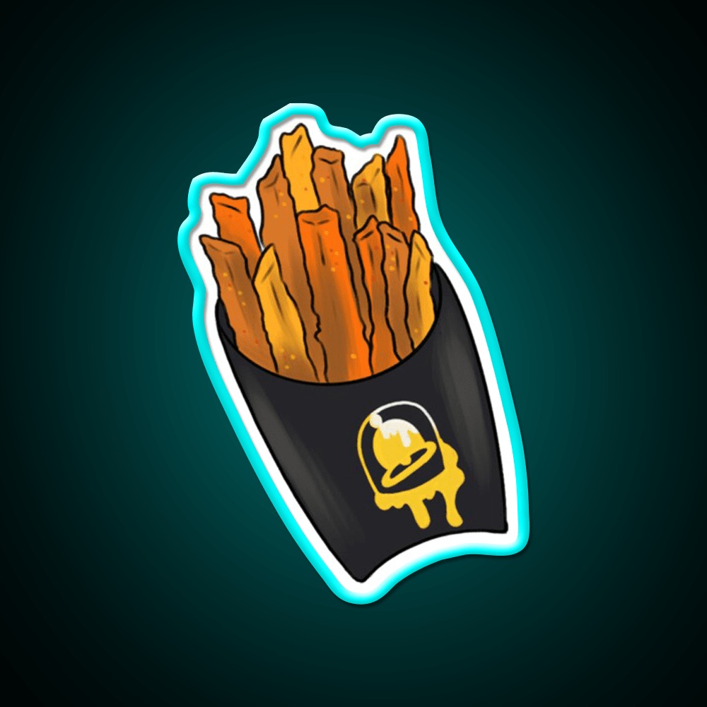 Nacho Fries Fast Food Led Neon Sign For Burger Place Wall Art Rgb Color - Shineneon