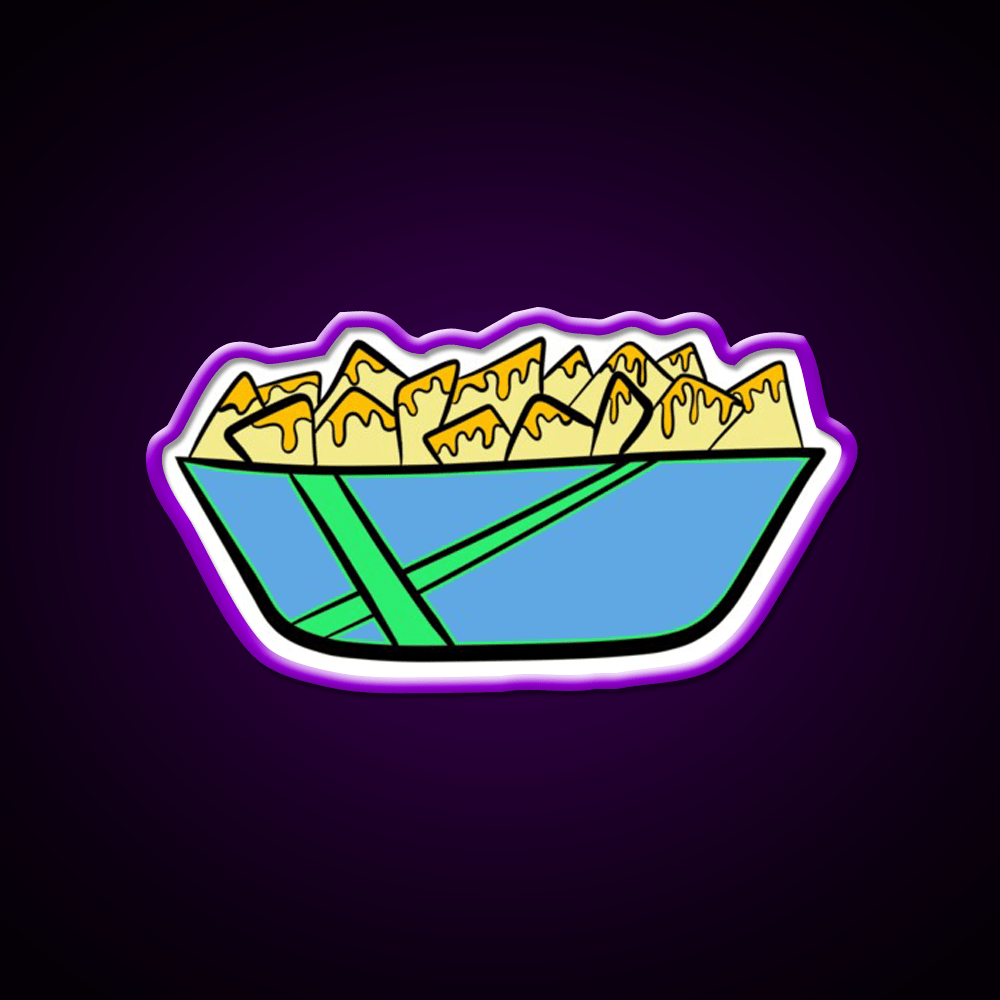 Nacho Snack Food Led Neon Sign Rgb Color - Shineneon