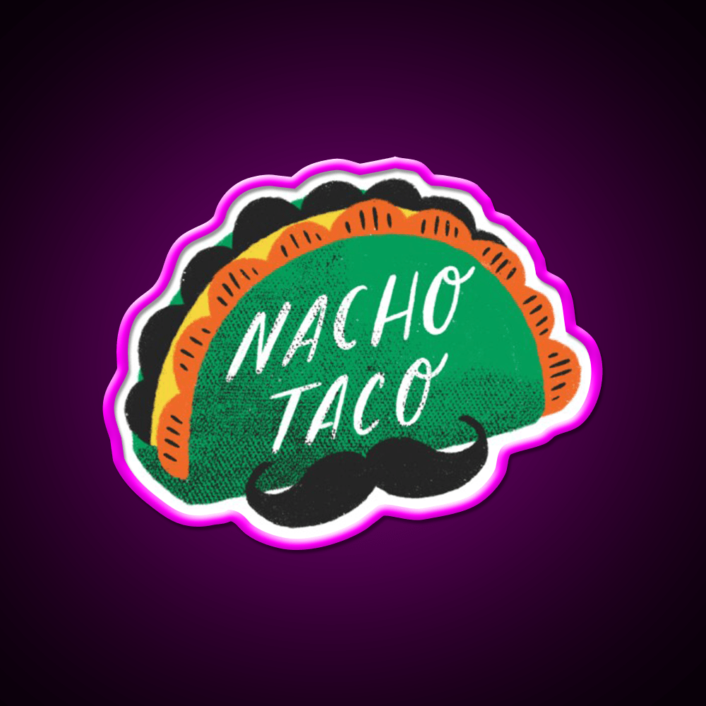 Nacho Taco Led Neon Sign Mexican Food Sign Rgb Color - Shineneon