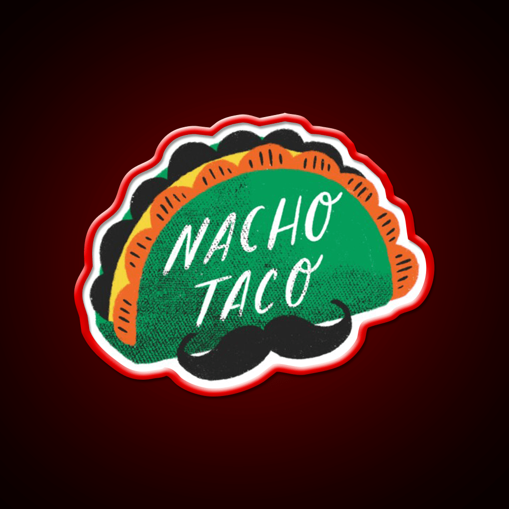 Nacho Taco Led Neon Sign Mexican Food Sign Rgb Color - Shineneon