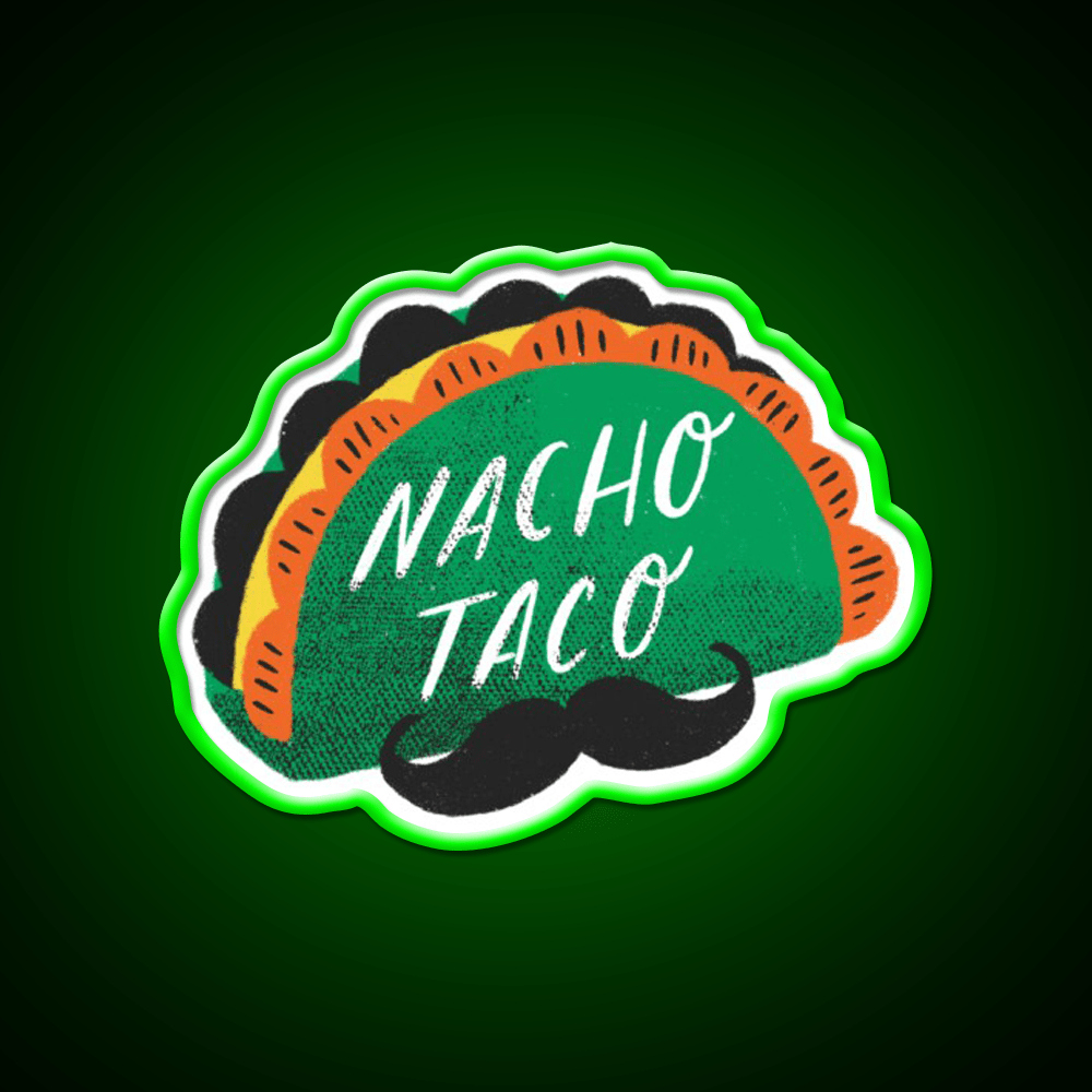 Nacho Taco Led Neon Sign Mexican Food Sign Rgb Color - Shineneon