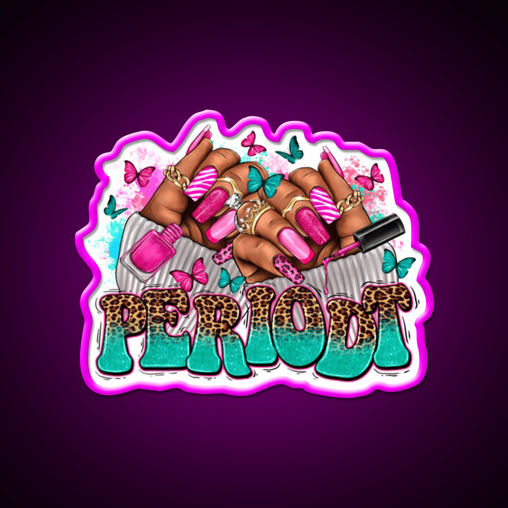 Nail Art Black Woman Hand Melanin Nail Salon Led Neon Sign Rgb Color - Shineneon