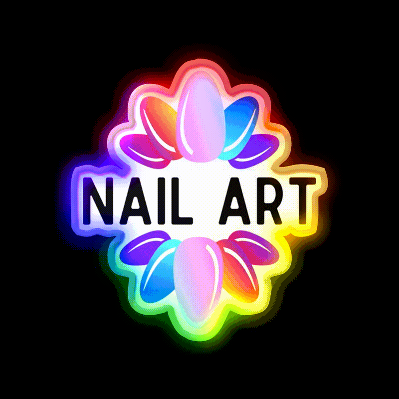 Nail Art Gift Nail Technician Nail Salon Led Neon Sign Rgb Color - LED neon sign close-up detail