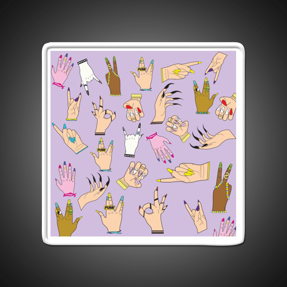 Nail Art Illuminati Nail Salon Led Neon Sign Rgb Color - Shineneon