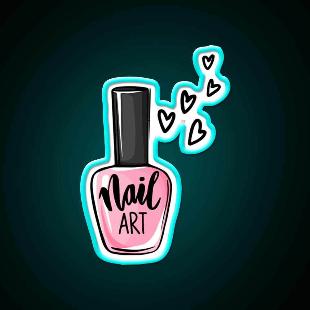 Nail Art Lover Nail Salon Led Neon Sign Rgb Color - Shineneon