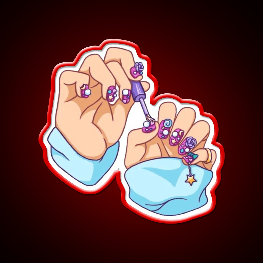 Nail Art Nail Salon Led Neon Sign For Nail Bar Rgb Color - Shineneon