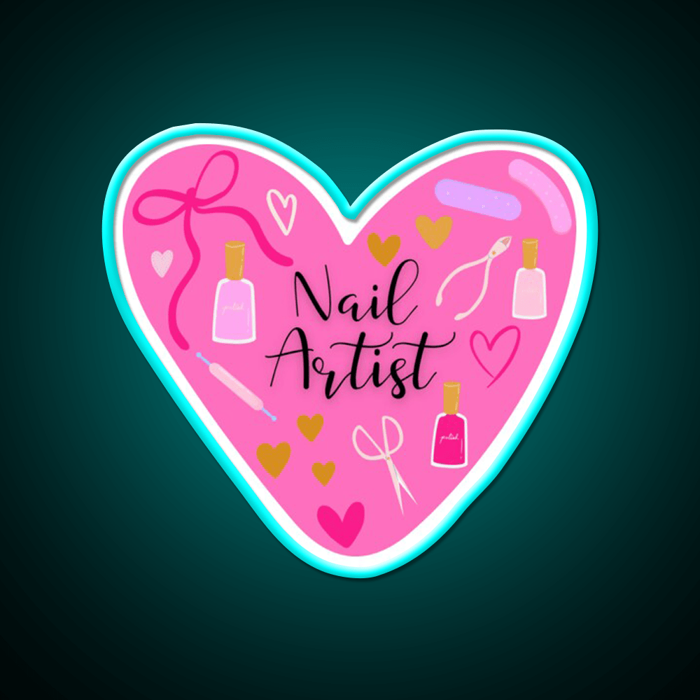 Nail Artist Nail Salon Led Neon Sign Rgb Color - Shineneon