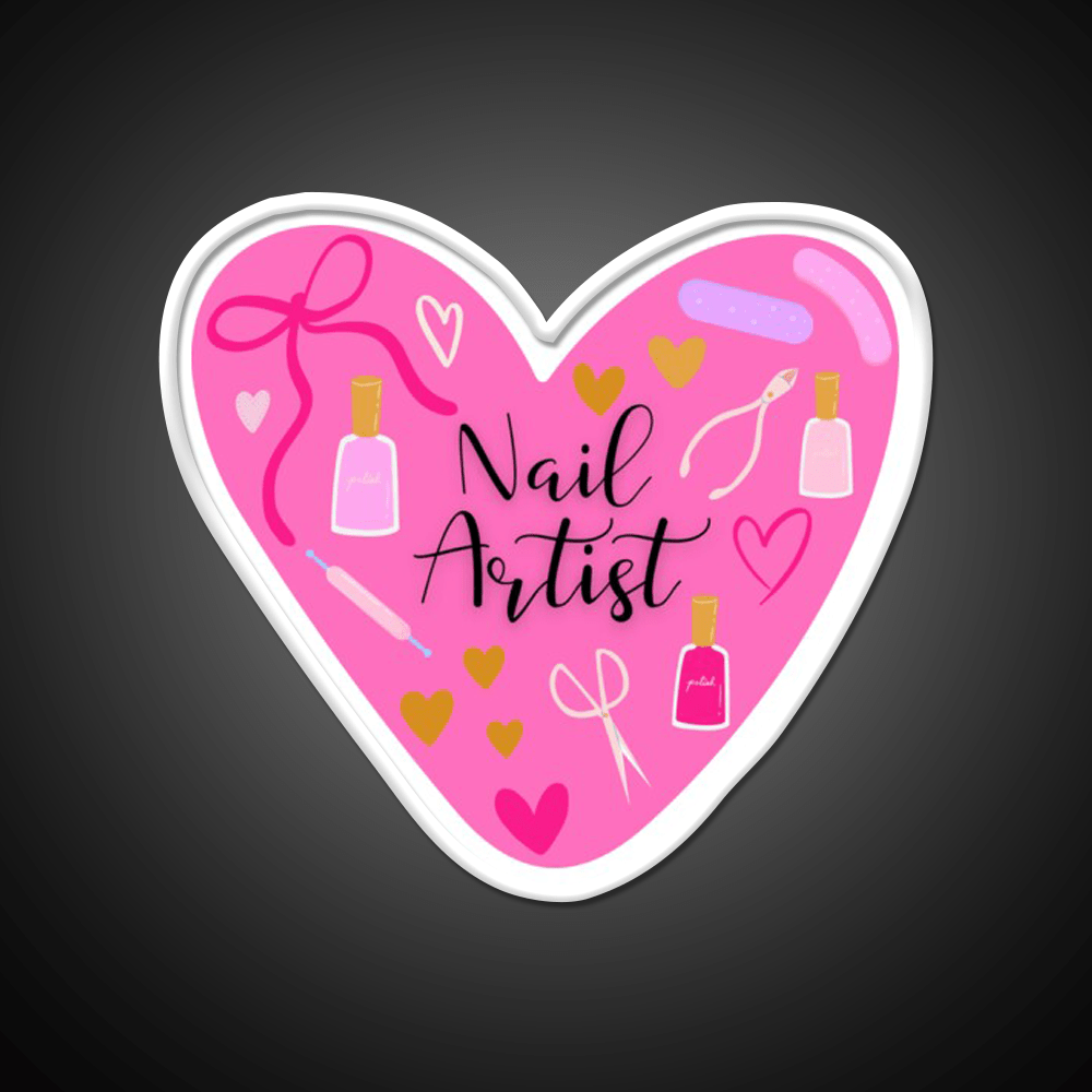 Nail Artist Nail Salon Led Neon Sign Rgb Color - Shineneon