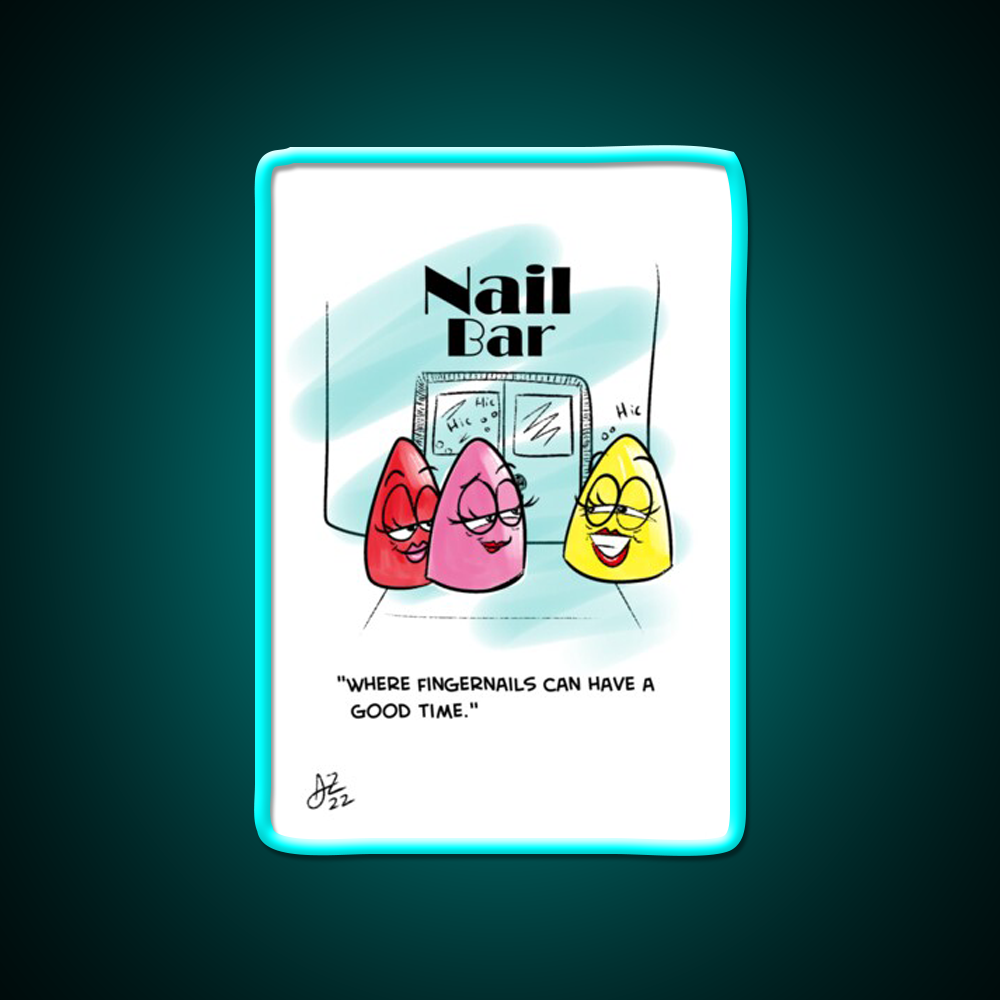 Nail Bar Man Cave Bar Led Neon Sign Rgb Color