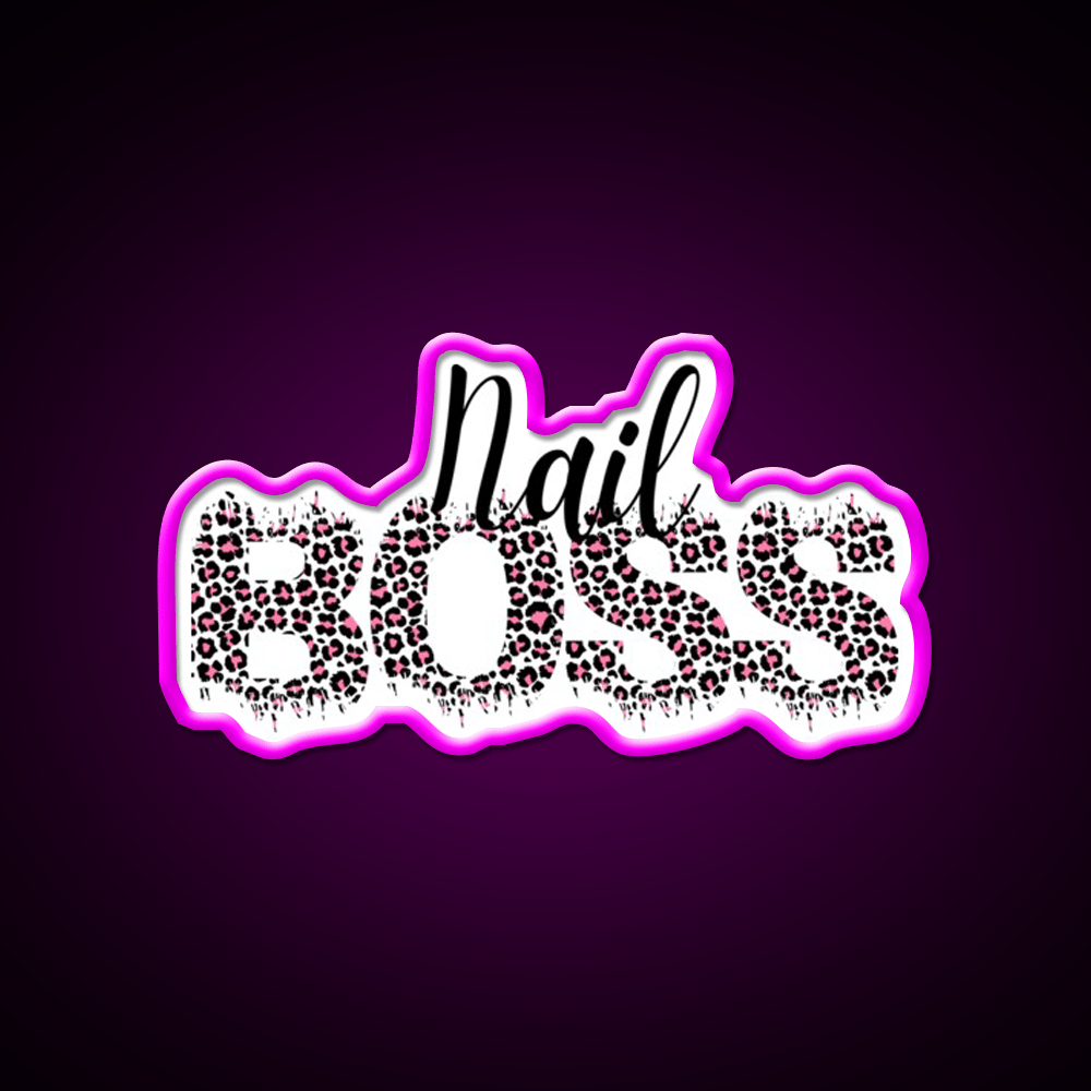 Nail Boss Manicure Ladys Nail Salon Led Neon Sign For Beauty Salon Rgb Color - Shineneon