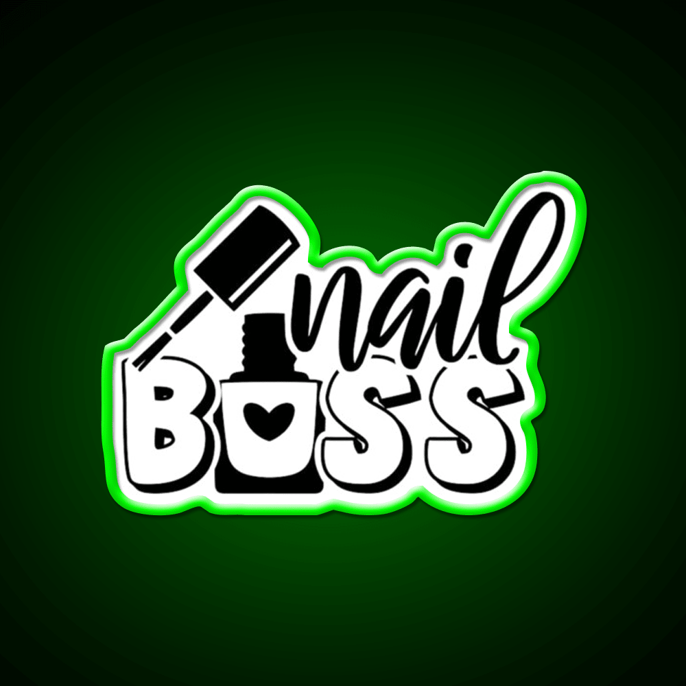 Nail Boss Manicure Ladys Nail Salon Led Neon Sign For Nail Shop Rgb Color - Shineneon