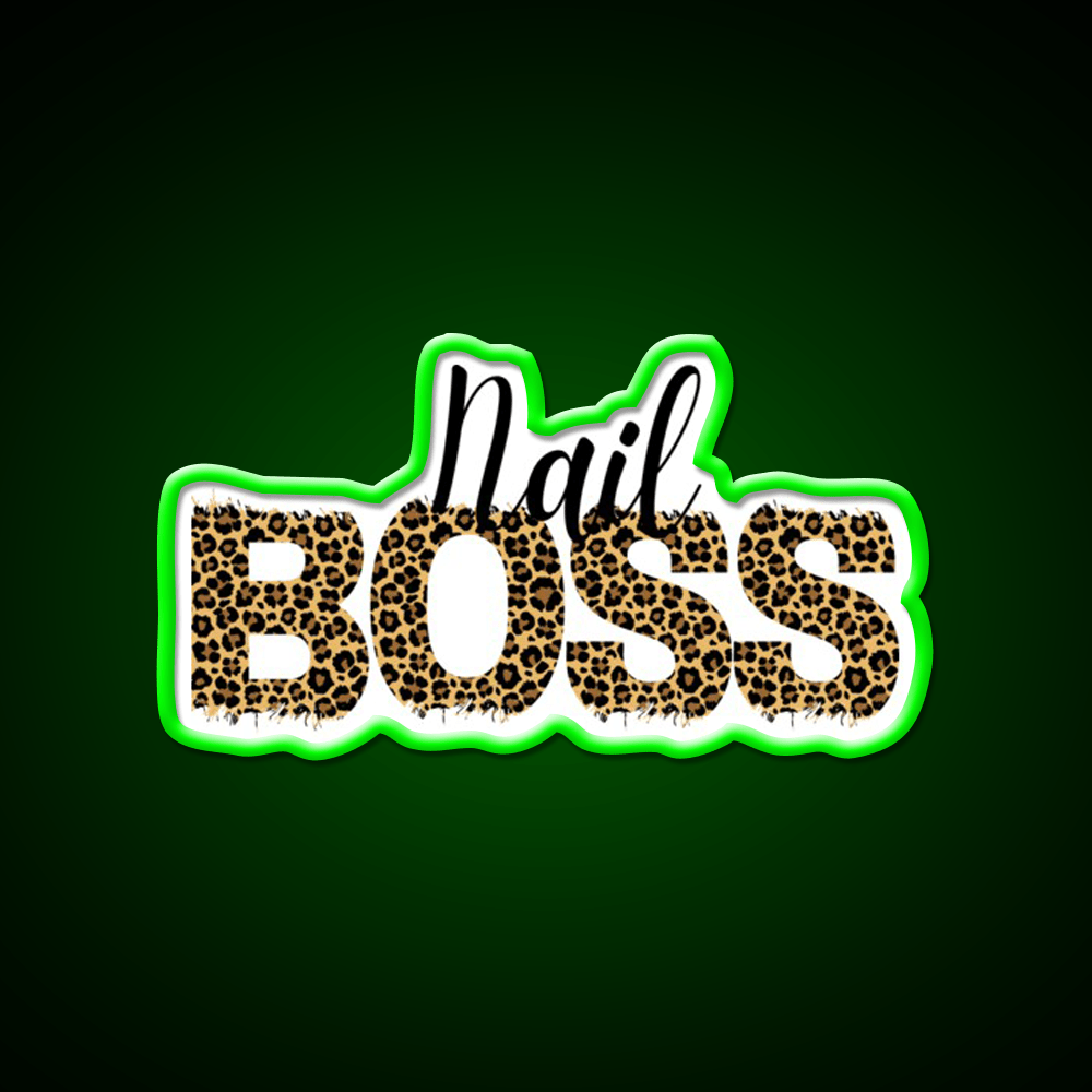 Nail Boss Manicure Ladys Nail Salon Led Neon Sign For Tech Room Rgb Color - Shineneon