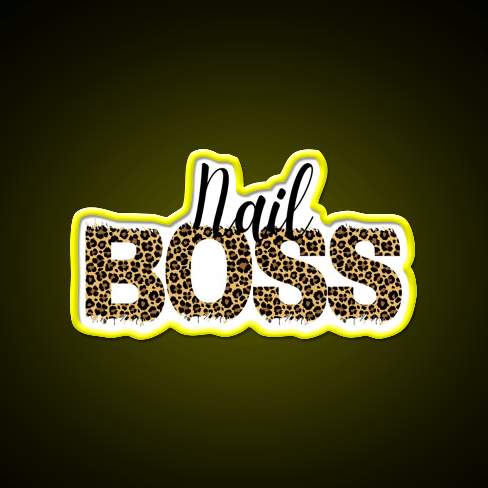 Nail Boss Manicure Ladys Nail Salon Led Neon Sign For Tech Room Rgb Color - Shineneon