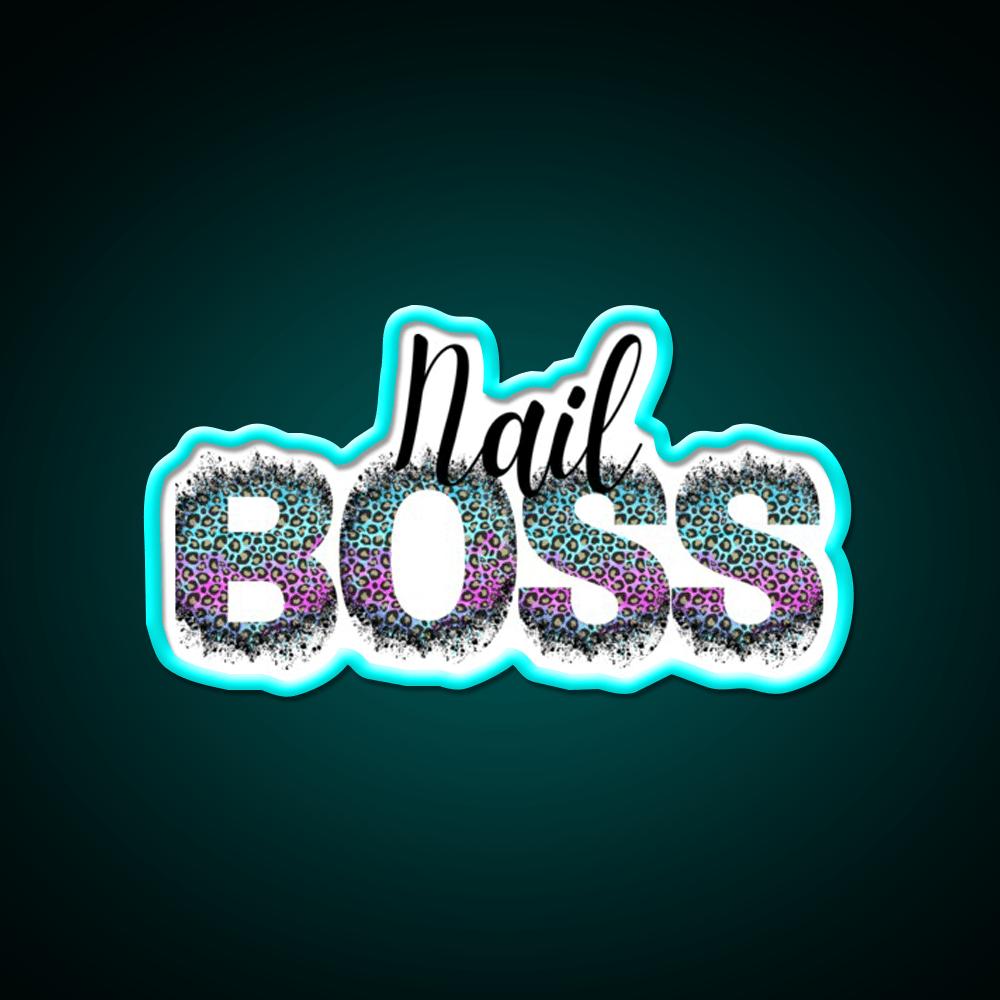 Nail Boss Manicure Ladys Nail Salon Led Neon Sign Quote Sign Rgb Color - Shineneon
