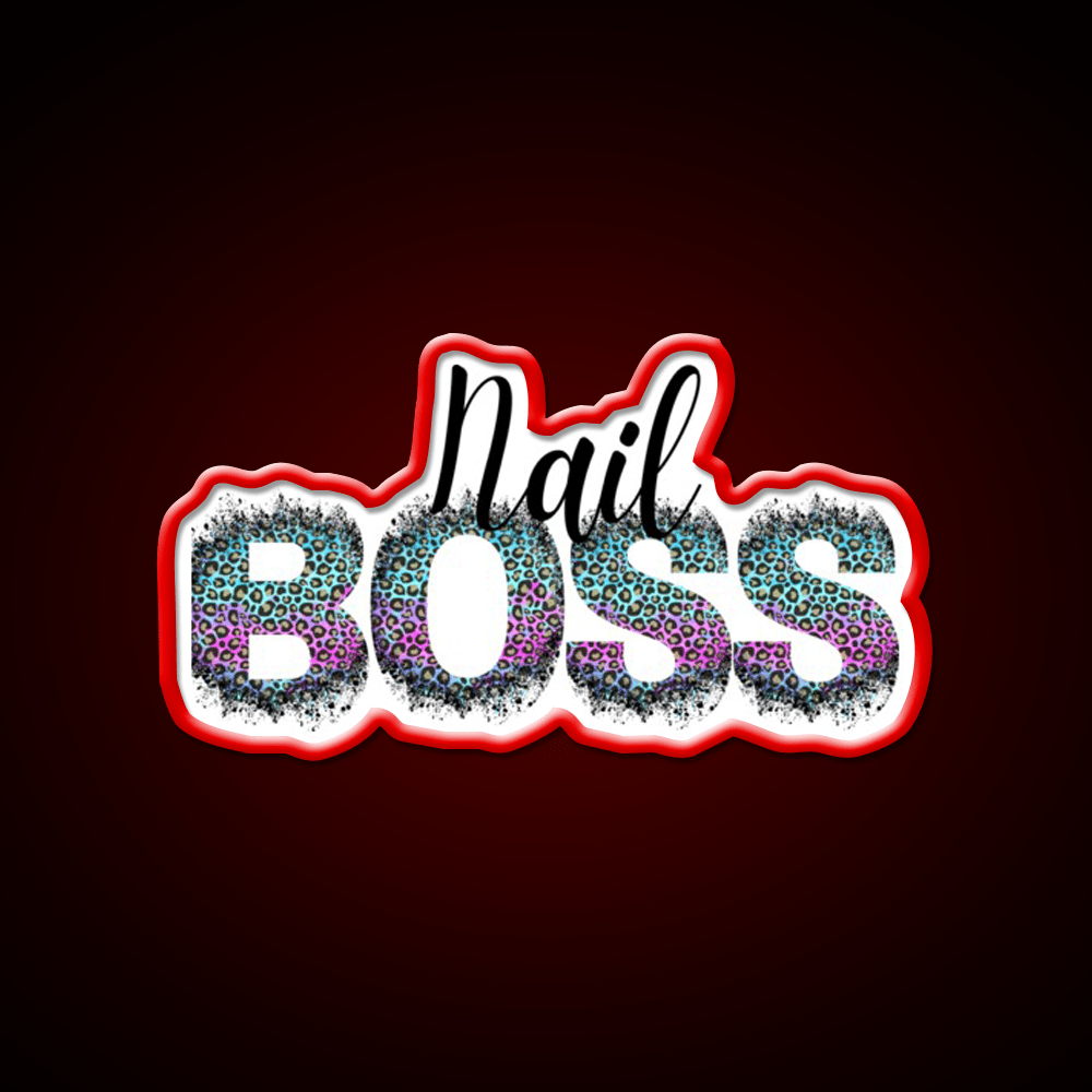 Nail Boss Manicure Ladys Nail Salon Led Neon Sign Quote Sign Rgb Color - Shineneon
