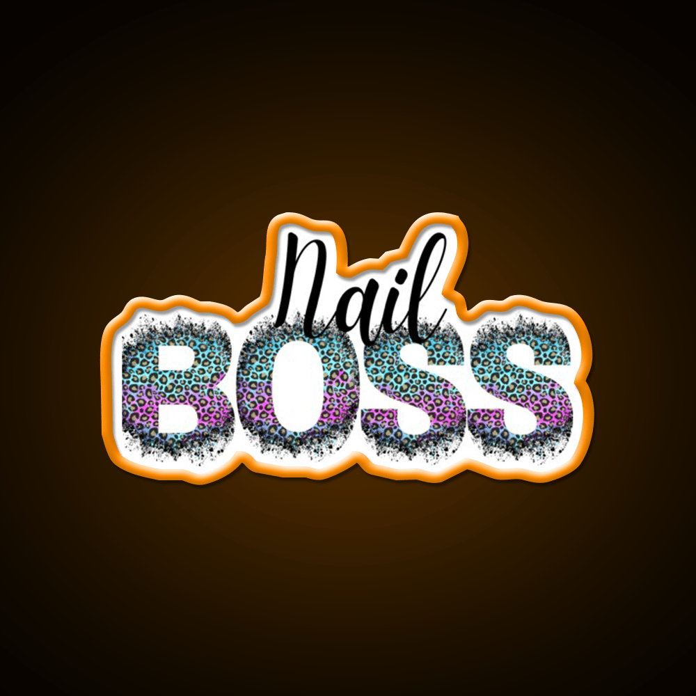 Nail Boss Manicure Ladys Nail Salon Led Neon Sign Quote Sign Rgb Color - Shineneon