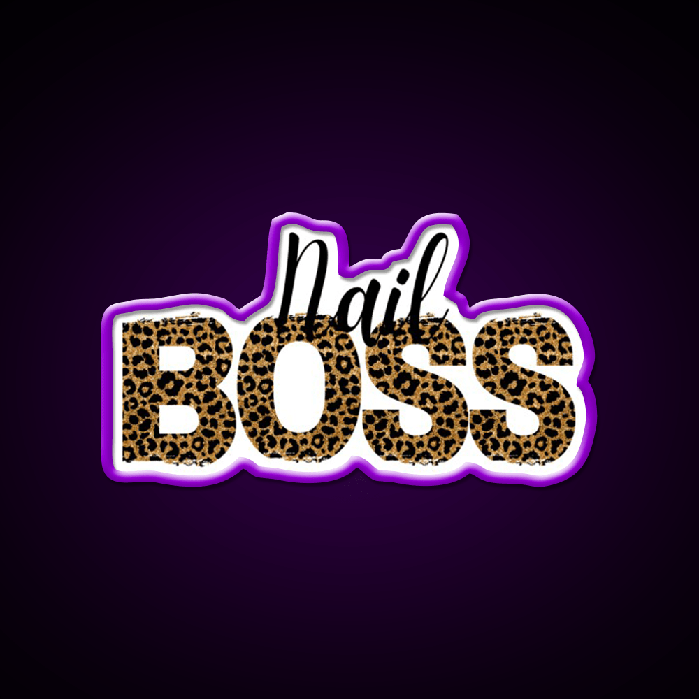 Nail Boss Manicure Ladys Nail Salon Led Neon Sign Salon Decor Rgb Color - Shineneon