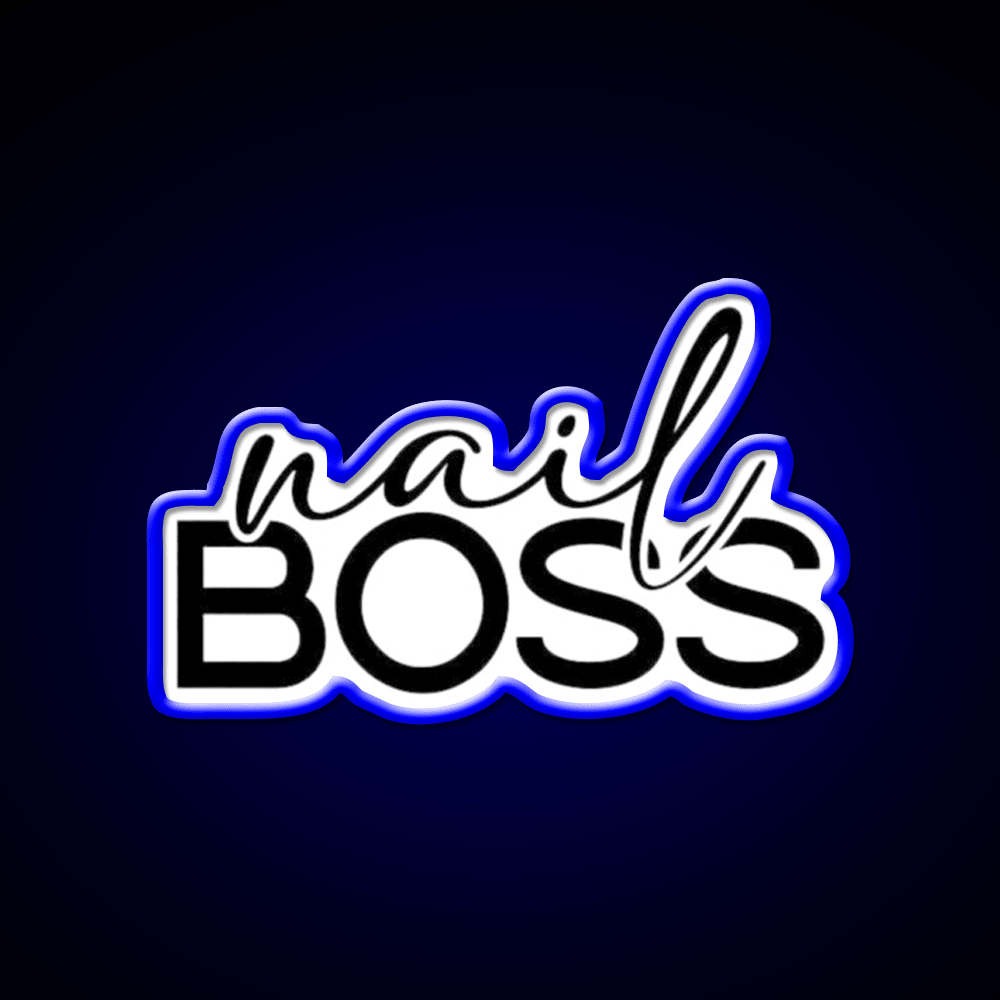 Nail Boss Manicure Ladys Nail Salon Led Neon Sign Wall Light Rgb Color - Shineneon