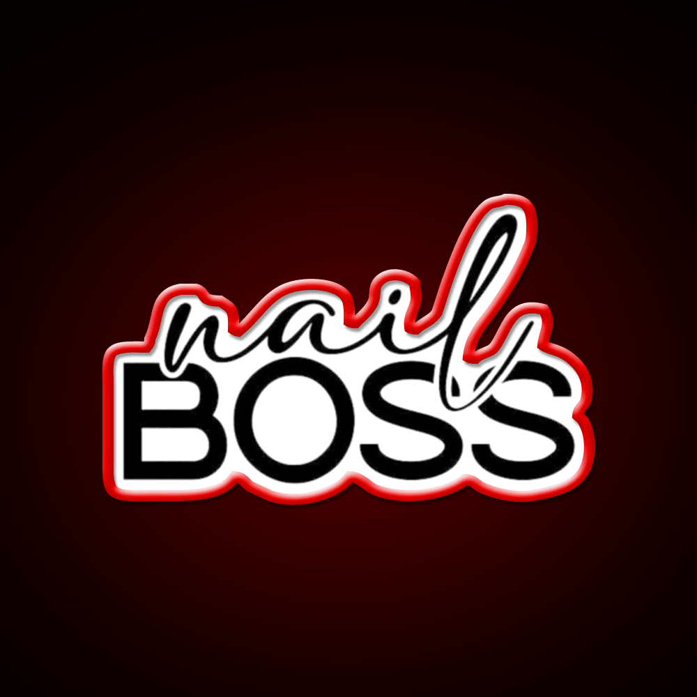 Nail Boss Manicure Ladys Nail Salon Led Neon Sign Wall Light Rgb Color - Shineneon