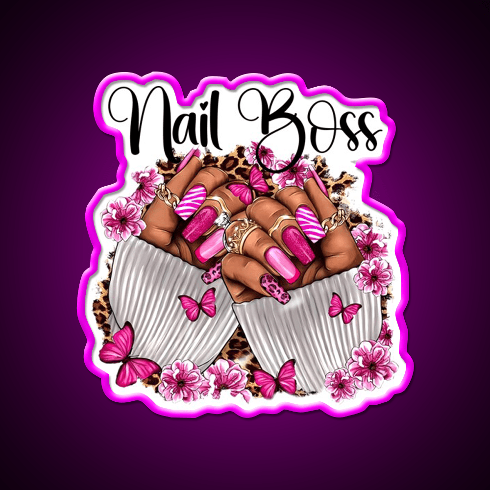 Nail Boss Nail Artist Nail Art Nail Salon Led Neon Sign Rgb Color - Shineneon