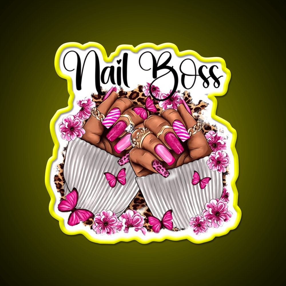 Nail Boss Nail Artist Nail Art Nail Salon Led Neon Sign Rgb Color - Shineneon