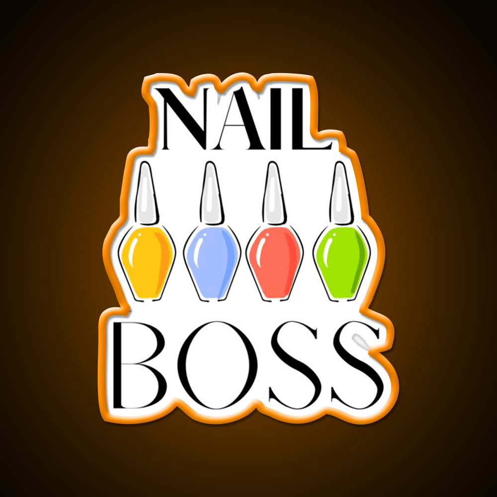 Nail Boss Nail Salon Led Neon Sign Rgb Color - Shineneon