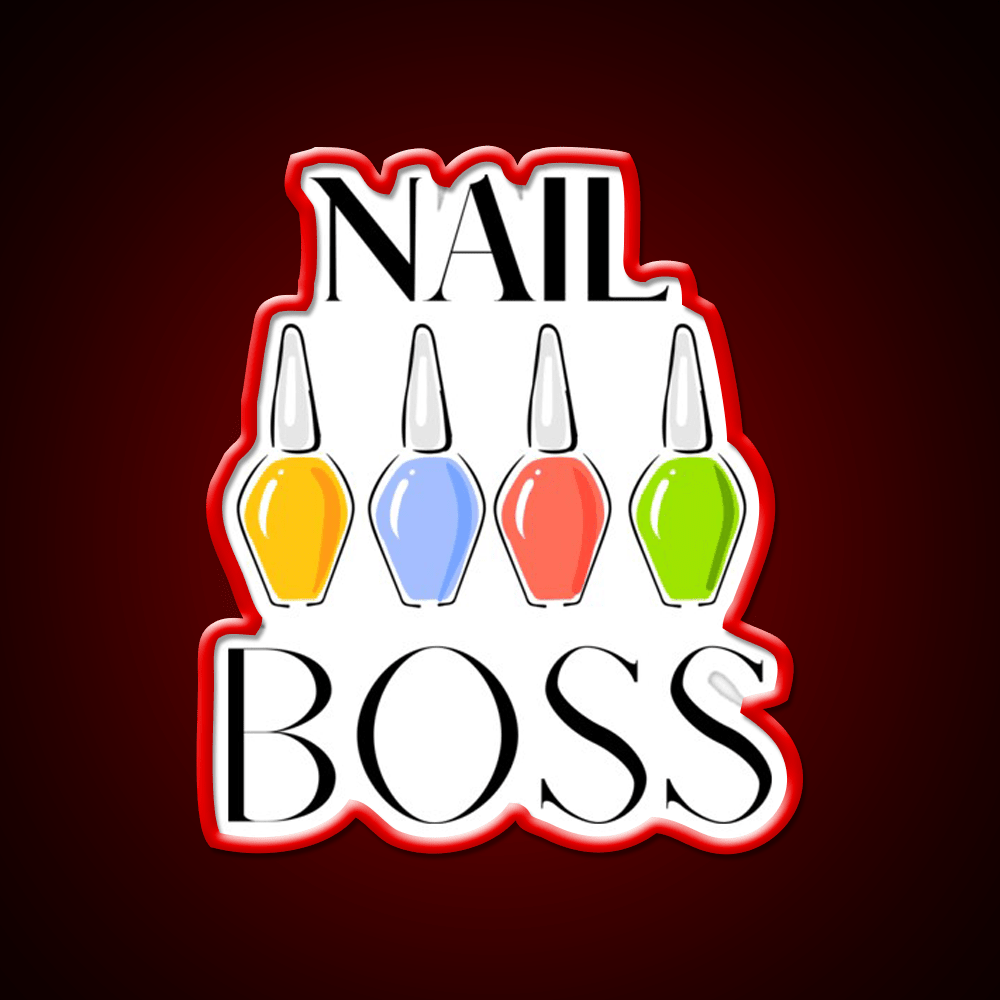 Nail Boss Nail Salon Led Neon Sign Rgb Color - Shineneon