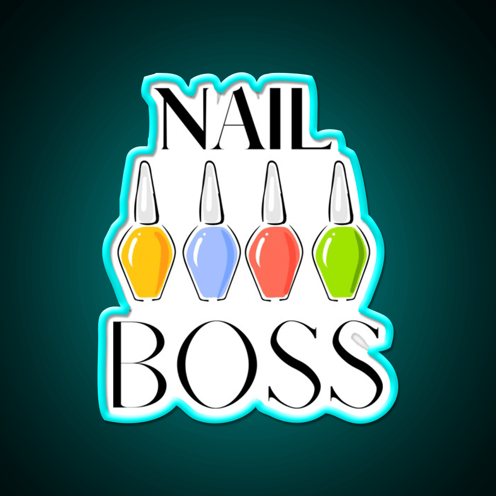Nail Boss Nail Salon Led Neon Sign Rgb Color - Shineneon