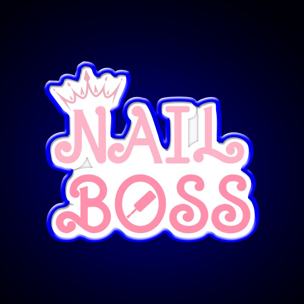 Nail Boss Nail Technician Nail Salon Led Neon Sign Rgb Color - Shineneon