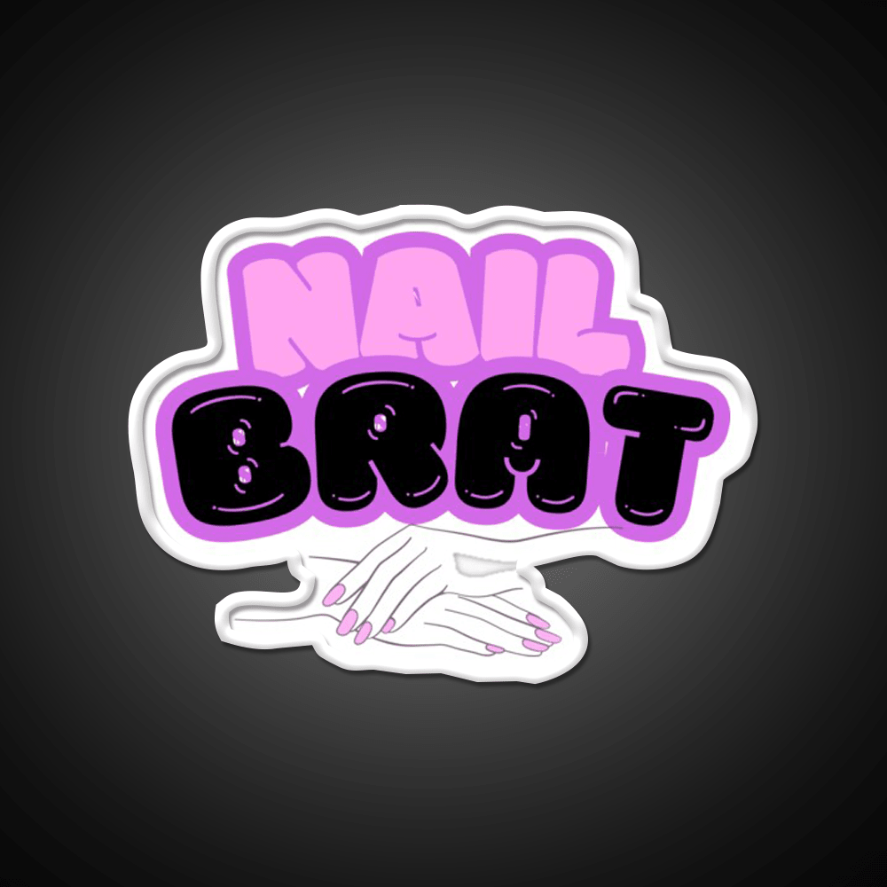 Nail Brat Nail Salon Led Neon Sign Rgb Color - Shineneon