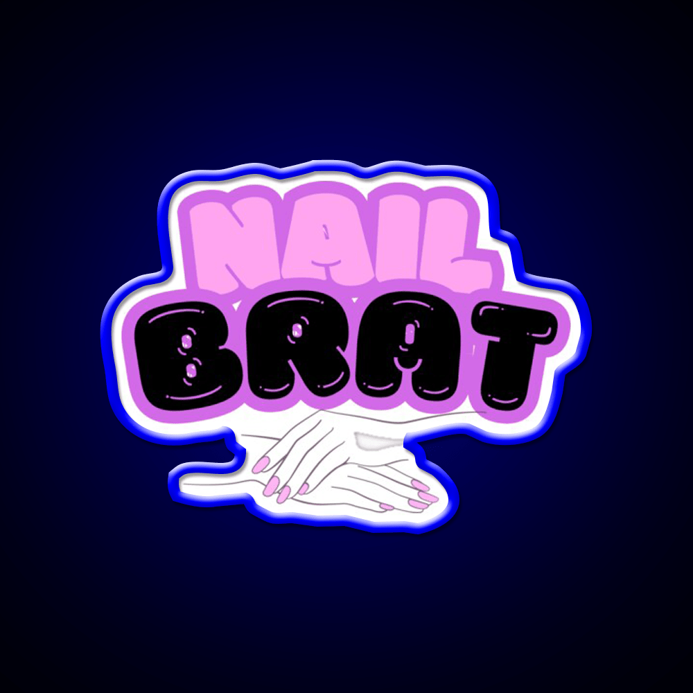 Nail Brat Nail Salon Led Neon Sign Rgb Color - Shineneon