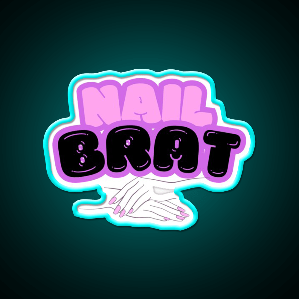 Nail Brat Nail Salon Led Neon Sign Rgb Color - Shineneon