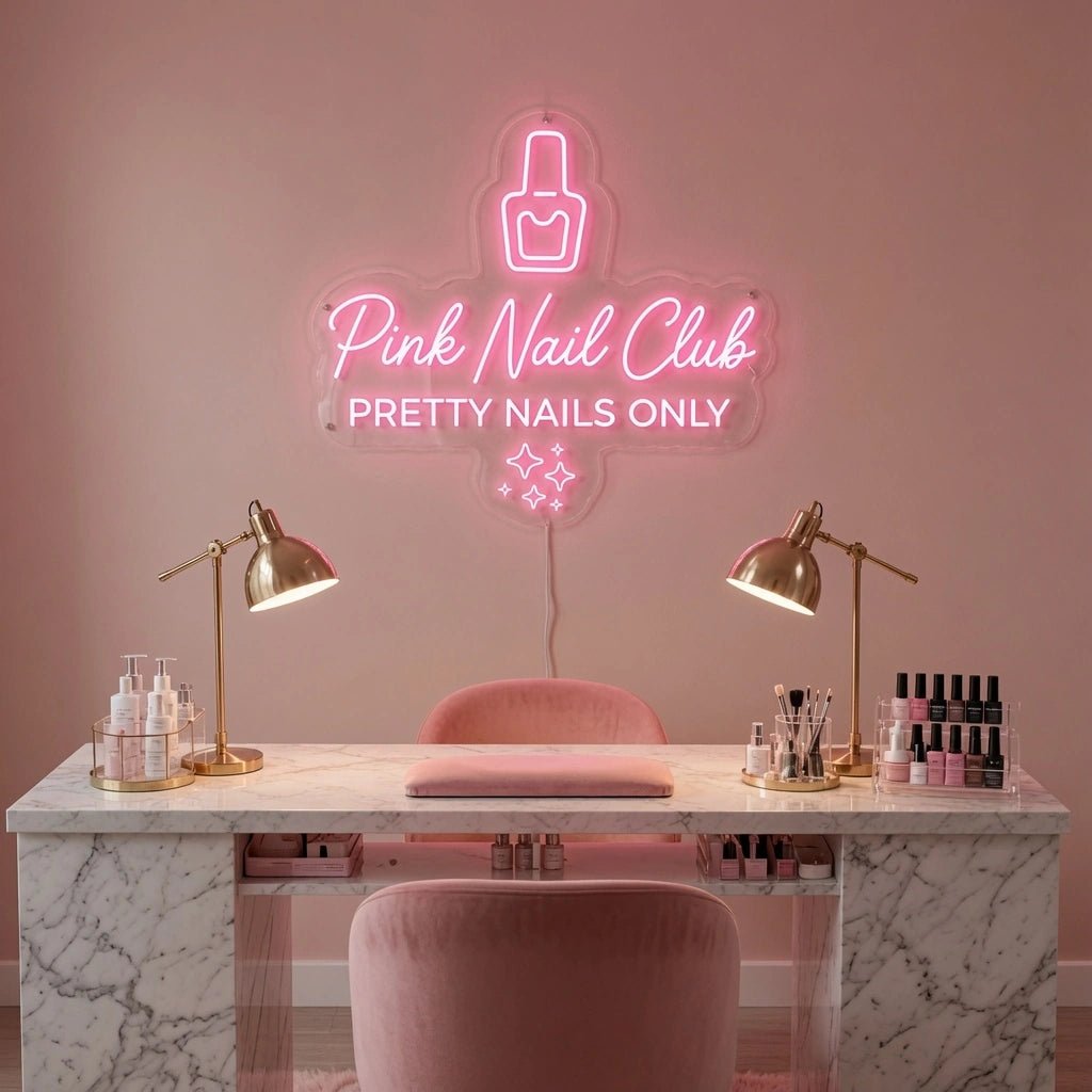 Nail Club Pretty Nails Only LED Neon Sign - Shineneon