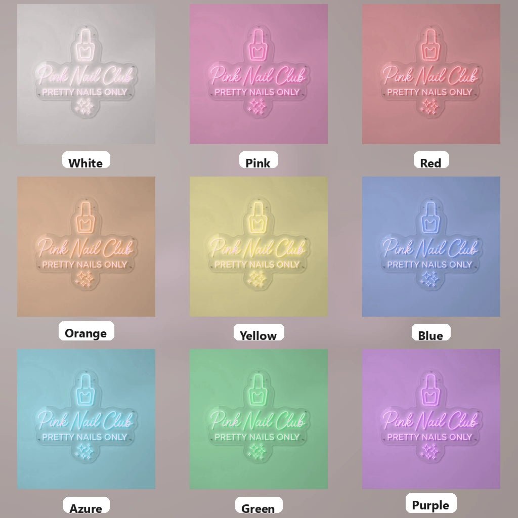 Nail Club Pretty Nails Only LED Neon Sign - Shineneon