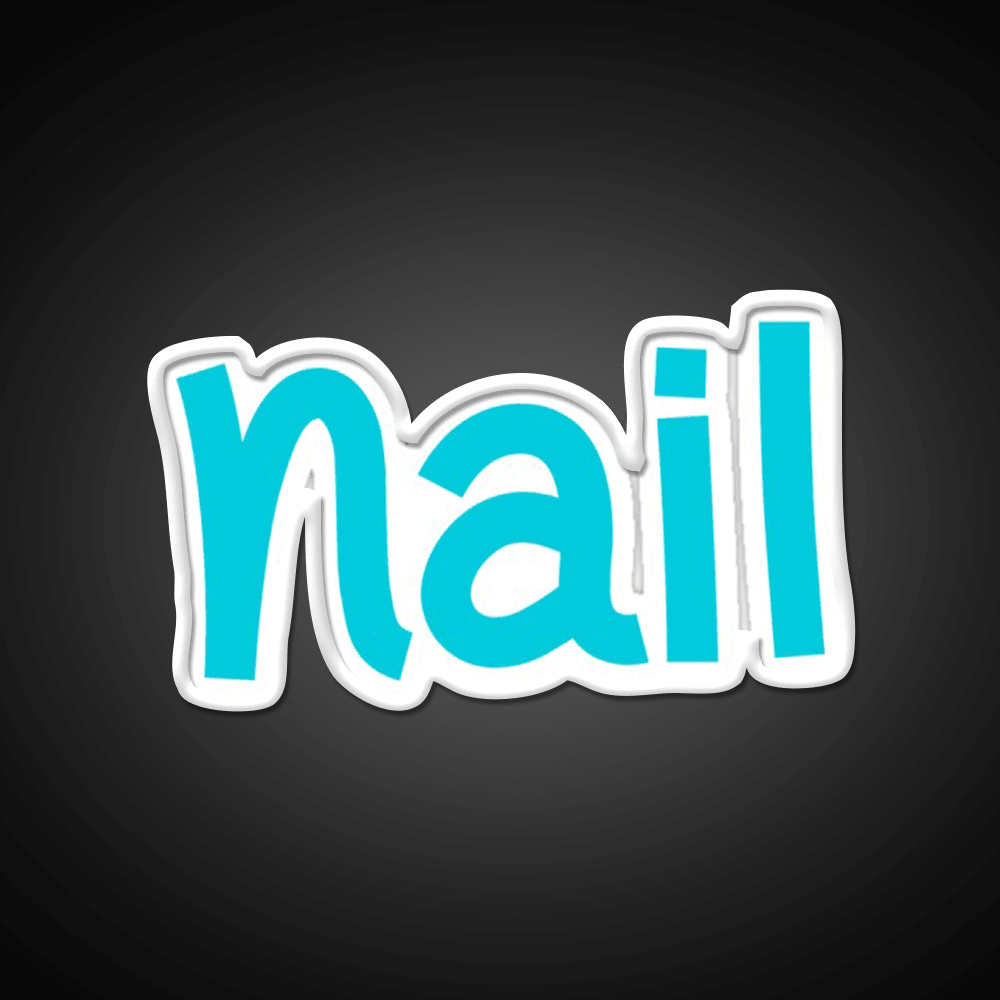 Nail Funny Cool Best Color Art Nail Salon Led Neon Sign Rgb Color - Shineneon