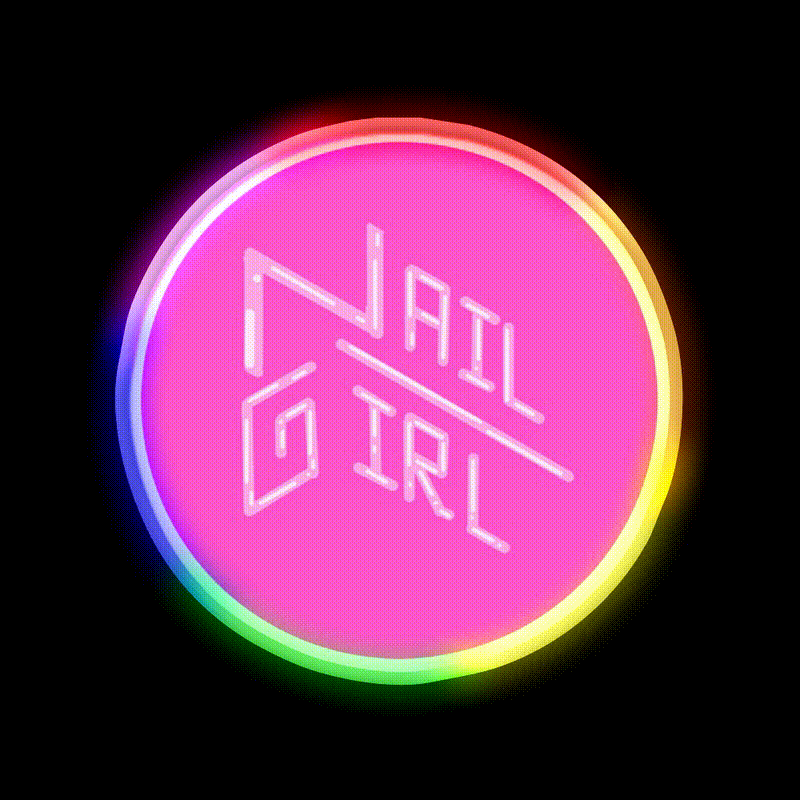Nail Girl Nail Salon Led Neon Sign Rgb Color - LED neon sign close-up detail