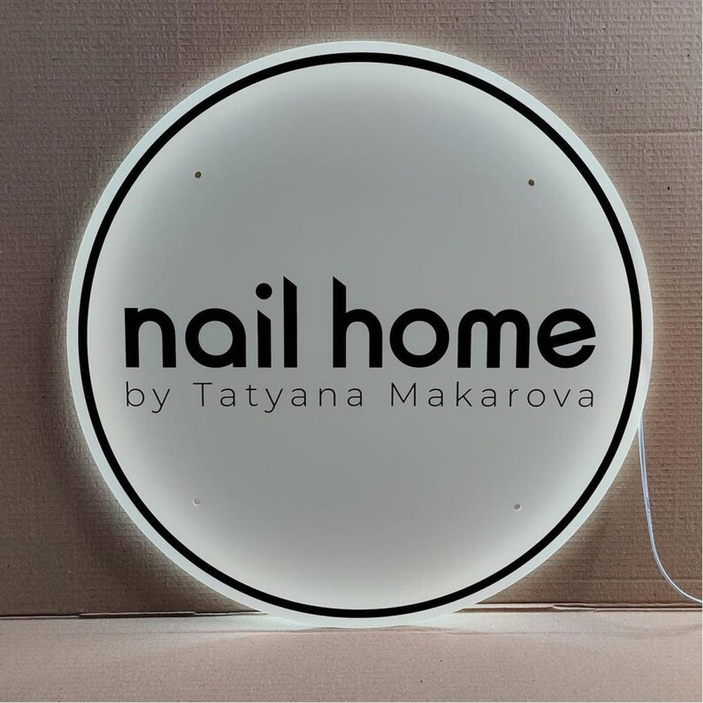 Nail Home Acrylic Business Logo Sign - Shineneon