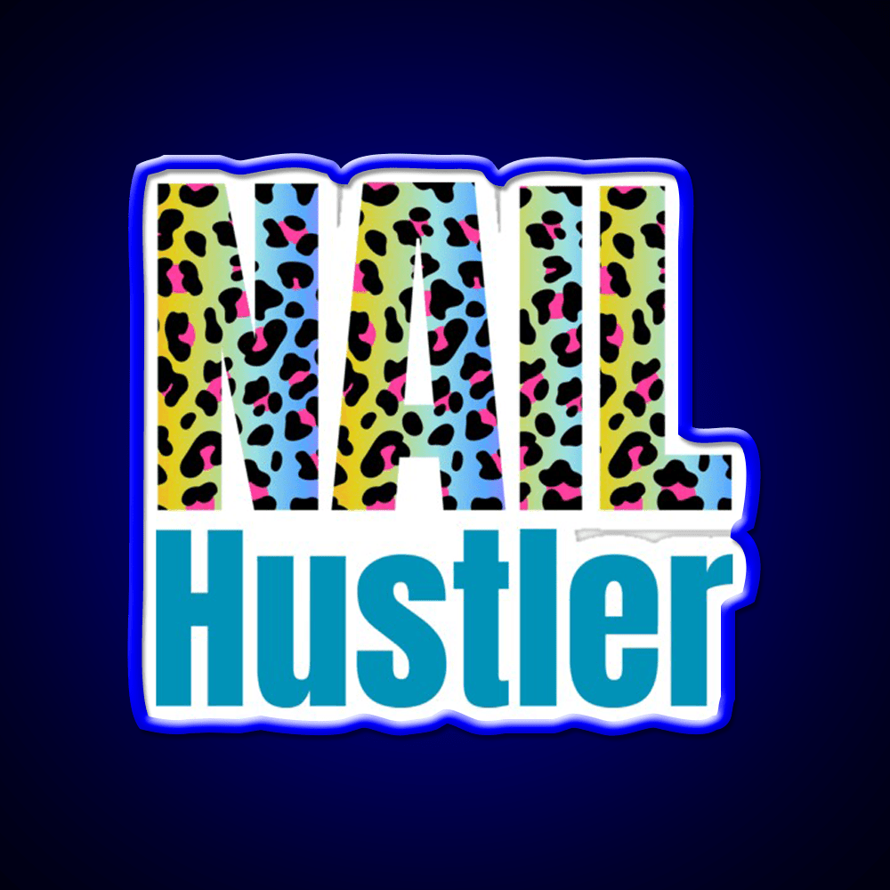 Nail Hustler Boss Polish Beauticians Salon Nail Salon Led Neon Sign Rgb Color - Shineneon