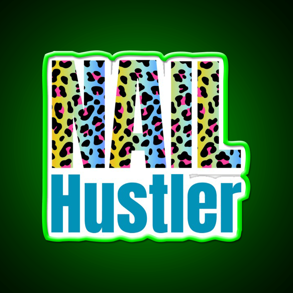 Nail Hustler Boss Polish Beauticians Salon Nail Salon Led Neon Sign Rgb Color - Shineneon