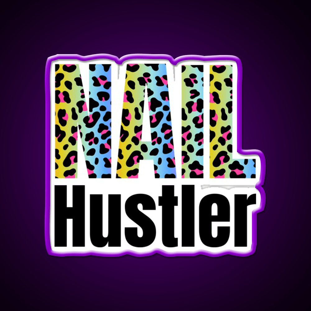 Nail Hustler Boss Polish Salon Nail Salon Led Neon Sign For Beauty Salon Rgb Color - Shineneon