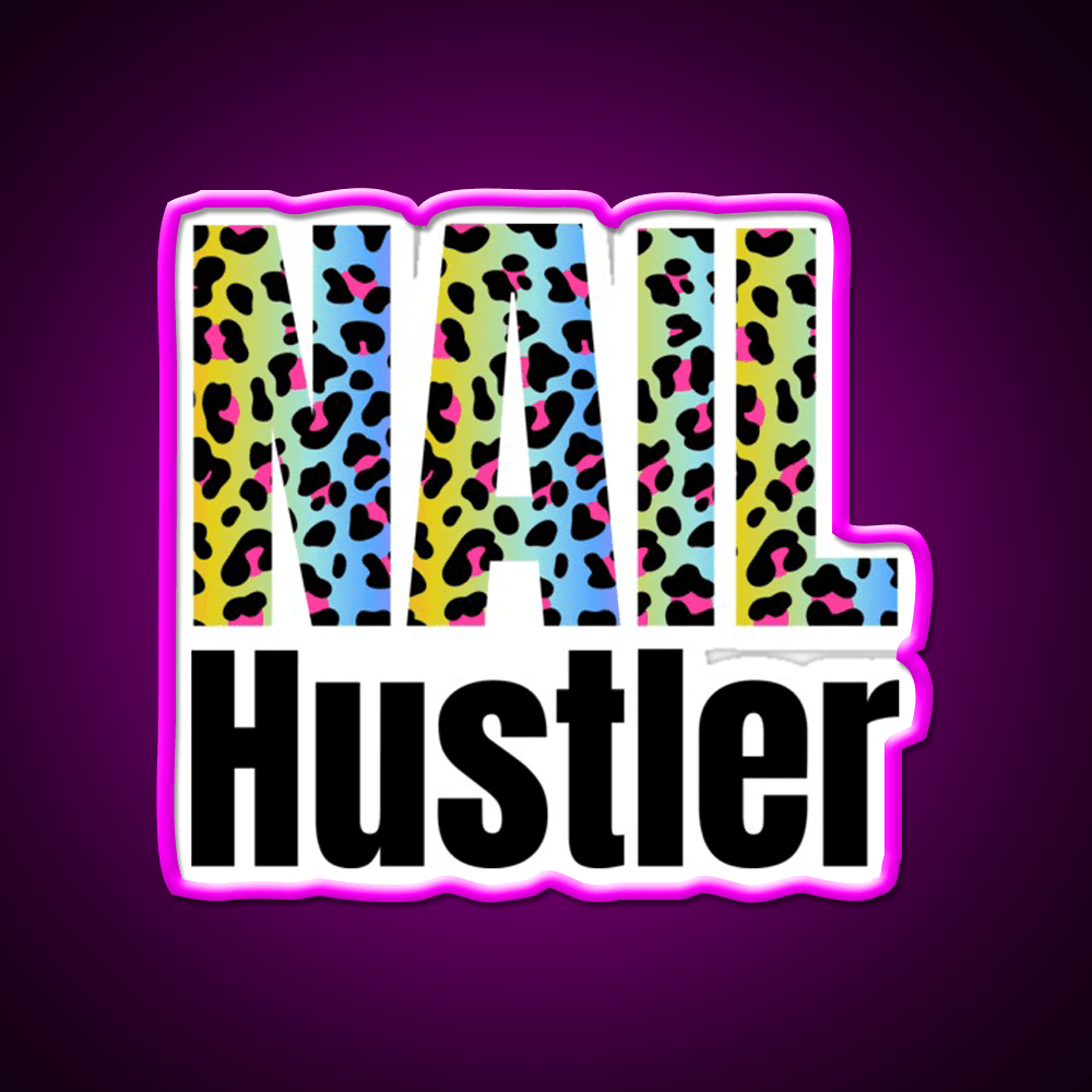 Nail Hustler Boss Polish Salon Nail Salon Led Neon Sign For Beauty Salon Rgb Color - Shineneon