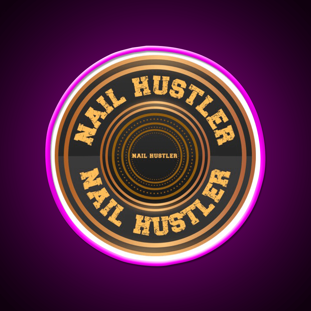 Nail Hustler Perfect For Anyone Who Loves Nail Salon Led Neon Sign Rgb Color - Shineneon