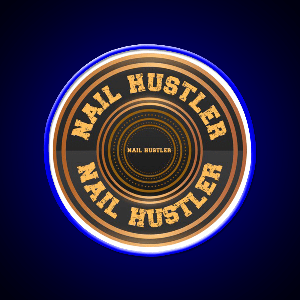 Nail Hustler Perfect For Anyone Who Loves Nail Salon Led Neon Sign Rgb Color - Shineneon