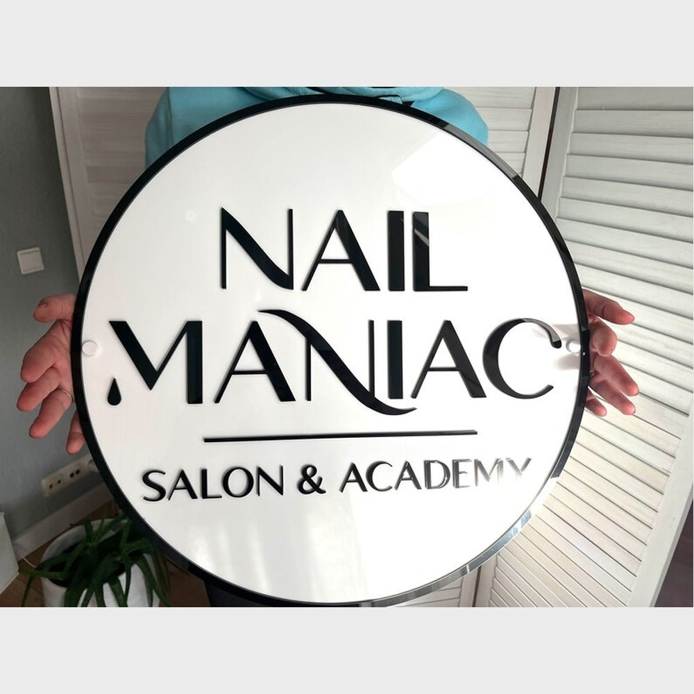 Nail Maniac Salon Acrylic Business Logo Sign - Shineneon