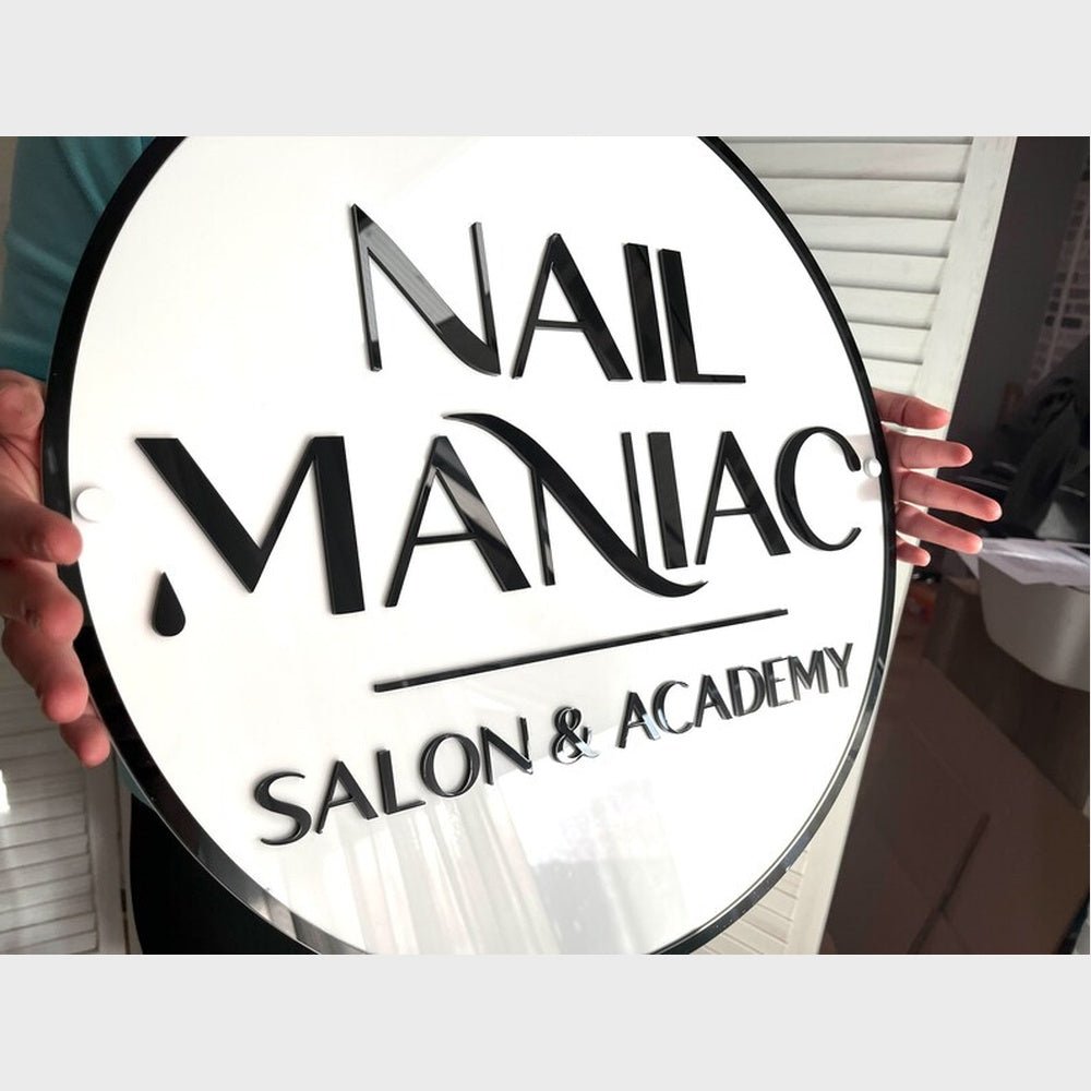 Nail Maniac Salon Acrylic Business Logo Sign - Shineneon