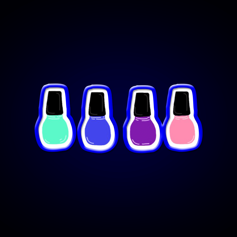 Nail Polish Nail Salon Led Neon Sign For Beauty Salon Rgb Color - Shineneon