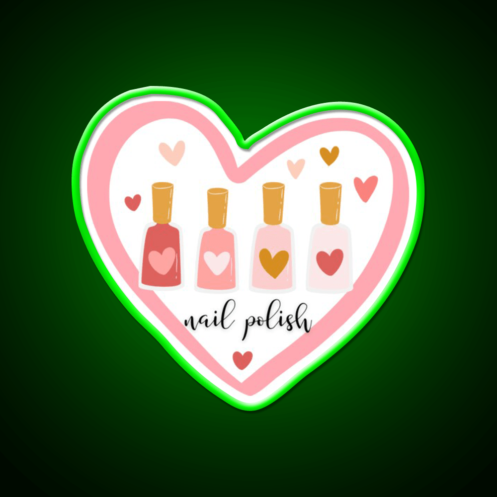Nail Polish Nail Salon Led Neon Sign Rgb Color - Shineneon