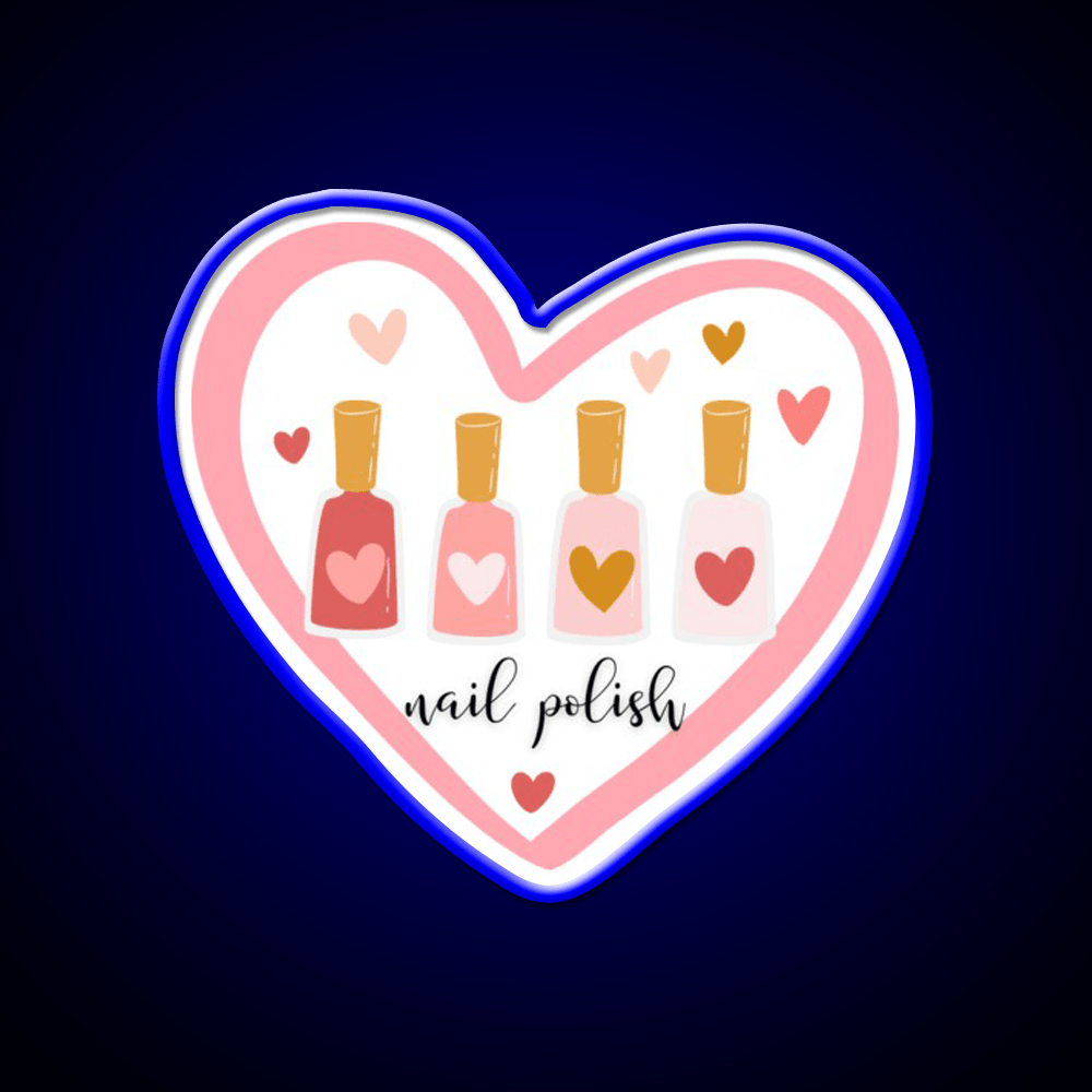 Nail Polish Nail Salon Led Neon Sign Rgb Color - Shineneon